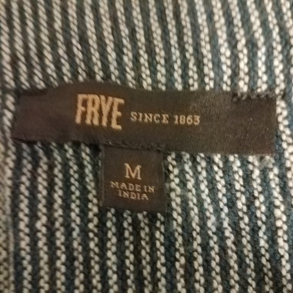 Frye Teal Blue Embroidered Oversize Kimono Cardigan Sz Medium - Picture 9 of 11